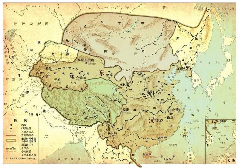 東漢歷史簡介：東漢時期的歷史、東漢歷史地圖