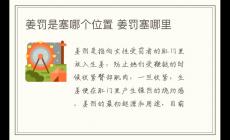姜罰是塞哪個(gè)位置 懲戒生姜塞哪里