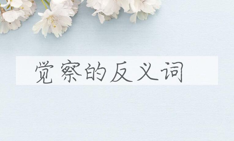 用覺察造句
