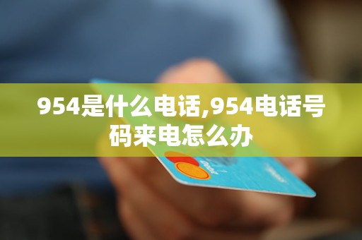 954是什么電話,954電話號碼來電怎么辦