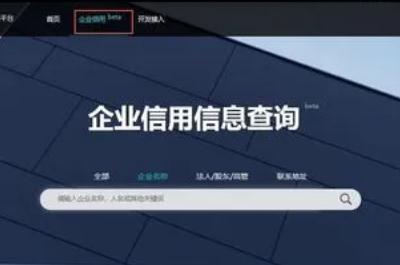 信用中國怎么查詢企業征信