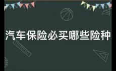 一般購(gòu)車(chē)保險(xiǎn)包含哪些險(xiǎn)種