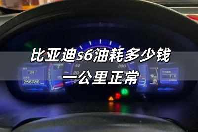 比亞迪s6油耗多少錢一公里 比亞迪s6油耗多少錢一公里正常