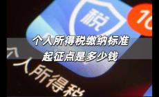 個人所得稅繳納標準起征點 個人所得稅繳納標準起征點是多少錢